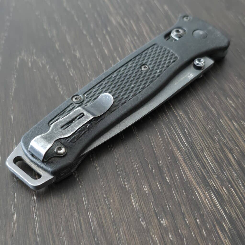 Benchmade G37GY in CPM 3V and Black G-10 (used) – gallery image 4