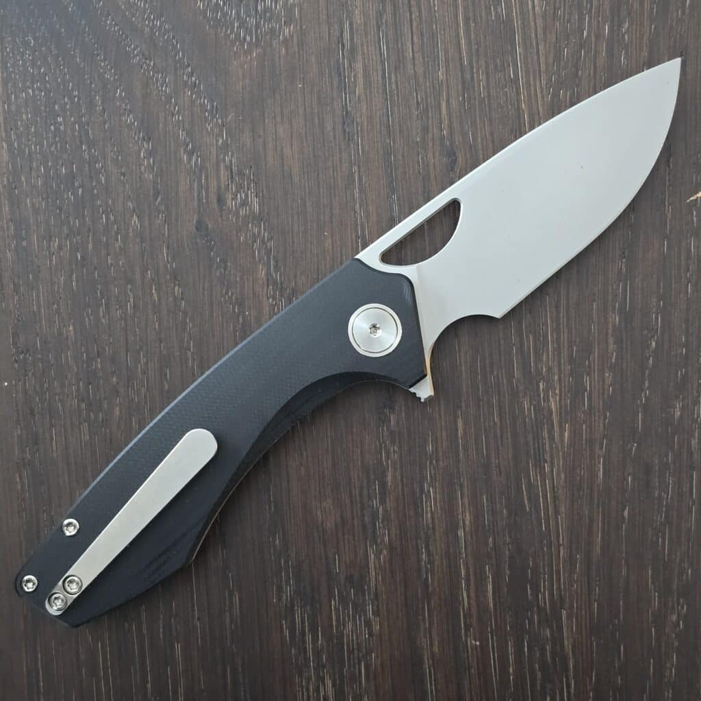 WMK Exclusive Gecko Customz Knifeworks Sikorae Lite Folding Knife Black Micarta Handle Magnacut Blade knife for sale