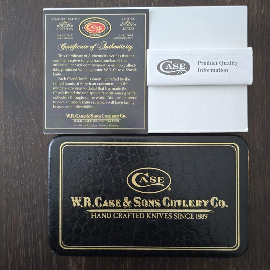 Case USA Father and Son Trapper in SS and Yellow Delrin CAT-FS/Y – gallery image 2