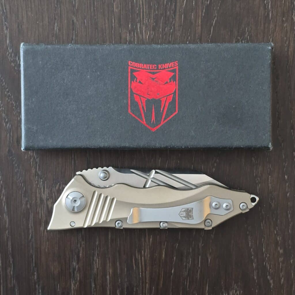 CobraTec Tactical Flipper in Coyte Aluminum and D2 – gallery image 5