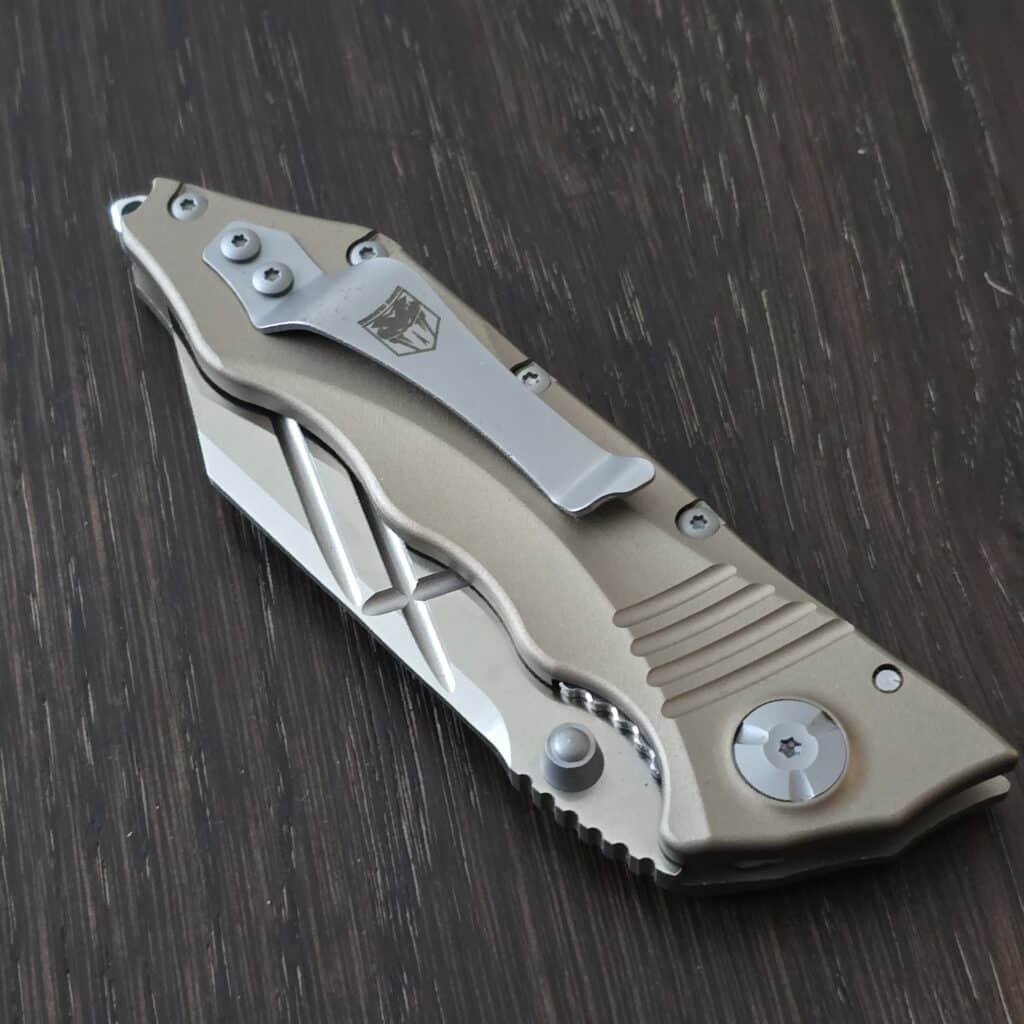 CobraTec Tactical Flipper in Coyte Aluminum and D2 – gallery image 4