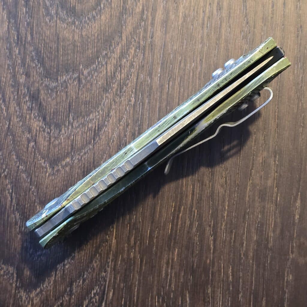 Microtech Stitch Outbreak Signature Series Fluted Standard *(Modded to be extremely distressed) RAM-LOK S/E 169RL-1 FLOBS – gallery image 3