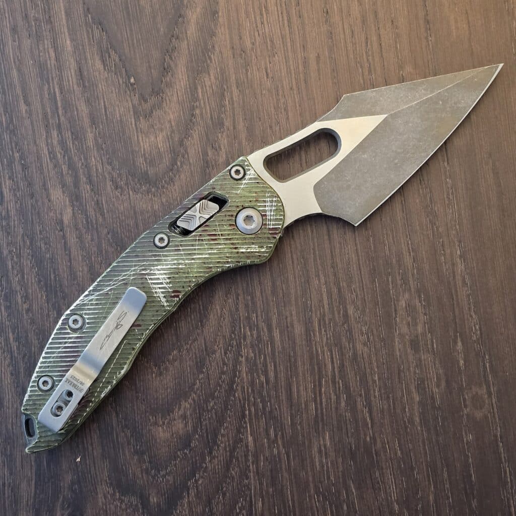 Microtech Stitch Outbreak Signature Series Fluted Standard *(Modded to be extremely distressed) RAM-LOK S/E 169RL-1 FLOBS – gallery image 5