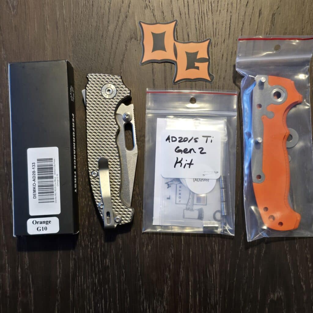 Demko MG AD20-133 Full Thickness With OG Goat Titanium Textured Scales (original orange scales included also) – gallery image 6