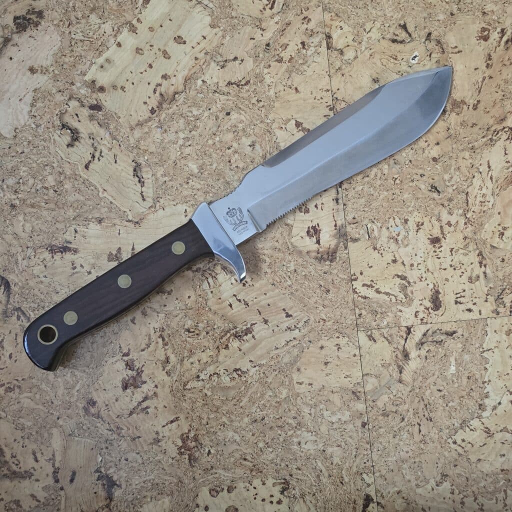Hirschkrone German Pilots Fixed Blade Survival Knife Solingen Rostfrei BUND "Bundeswehr" 1984 knife for sale