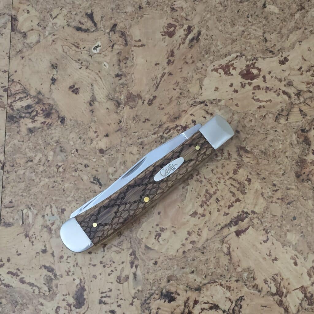 Case USA SS XXXXX Rattlesnake #7254 1985 Oak Trapper (no box) knife for sale