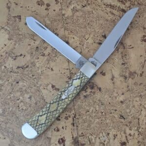 Case USA SS XXXXX Rattlesnake #6254 Trapper,no box knife for sale