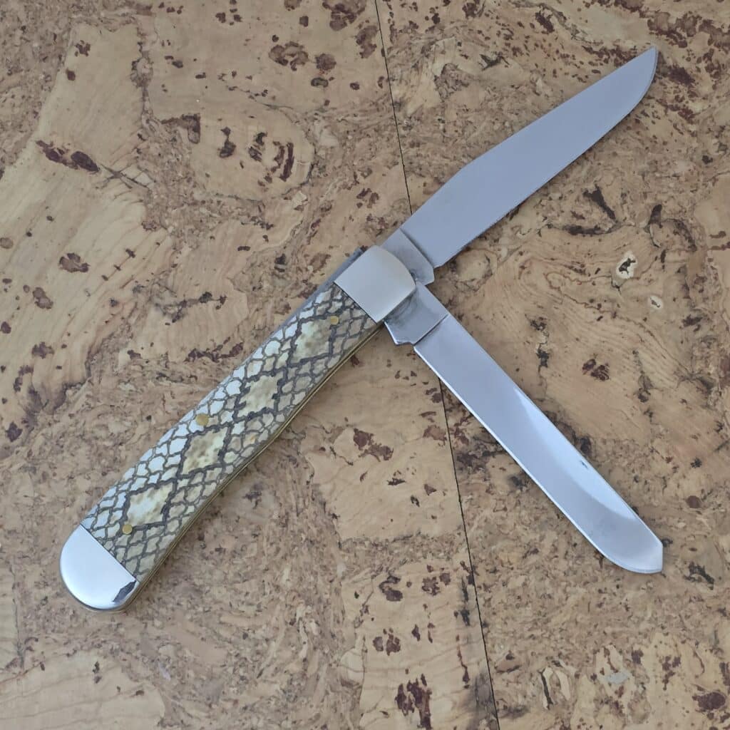 Case USA SS XXXXX Rattlesnake #6254 Trapper,no box knife for sale