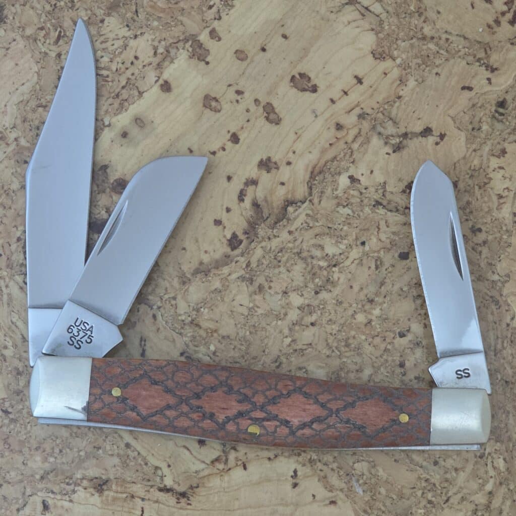 Case USA SS 10 Dot Rattlesnake #6375 Stockman Ribbed Bolsters, no box – gallery image 2