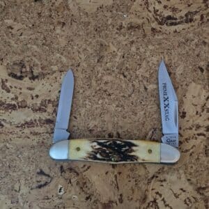 Case XX USA SS # Humpback Whittler#52046 1/2 Prime Sambar Stag knife for sale