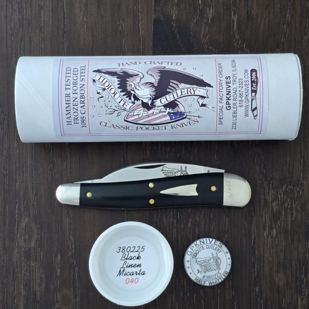 Great Eastern Cutlery #380225 Black Linen Micarta SN 040 – gallery image 4