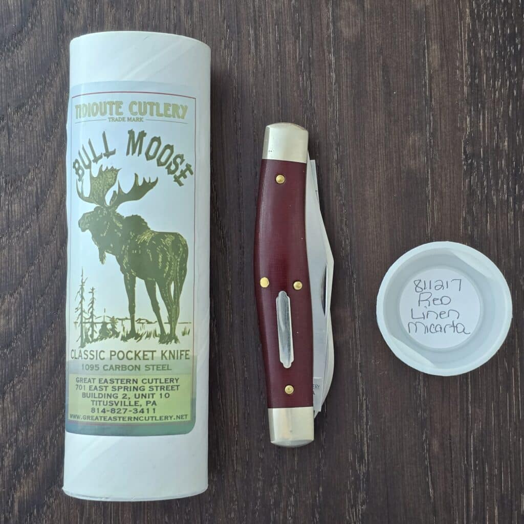 Great Eastern Cutlery #811217 Red Linen Micarta – gallery image 2