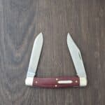 Great Eastern Cutlery #811217 Red Linen Micarta knife for sale