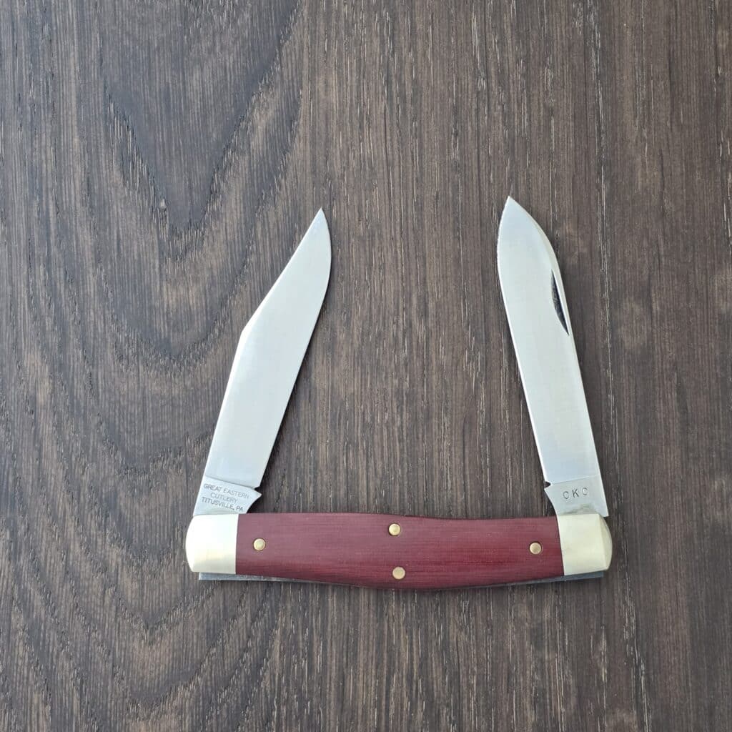 Great Eastern Cutlery #811217 Red Linen Micarta – gallery image 4