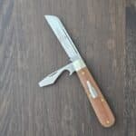 Great Eastern Cutlery #143223 Pale Ale Linen Micarta (gently used) knife for sale