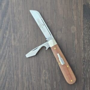 Great Eastern Cutlery #143223 Pale Ale Linen Micarta (gently used) knife for sale