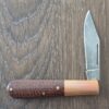 Boker SMKW Exclusive Barlow - Copper & Burlap Micarta - Acid Washed O1 Steel, Solingen Germany knife for sale