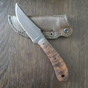 Winkler Knives SD1 Tribal Maple Fixed Blade with Leather Sheath 23/39 knife for sale