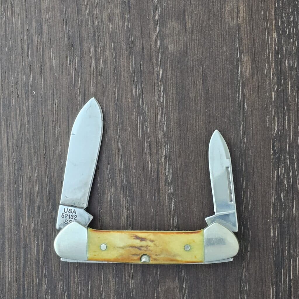 Case XX Select USA Stag Baby Butter Bean 52132 SS knife for sale