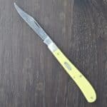 Case XX USA Yellow Synthetic Smooth Slimline Trapper 31048 CS (used) knife for sale