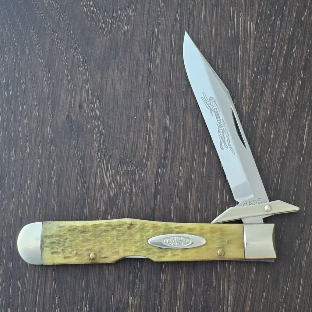 Case USA 1990 SS Cheetah XX 61011 1/2 Green Bone Classic Series By Bluegrass Cutlery 1 of 92 knife for sale