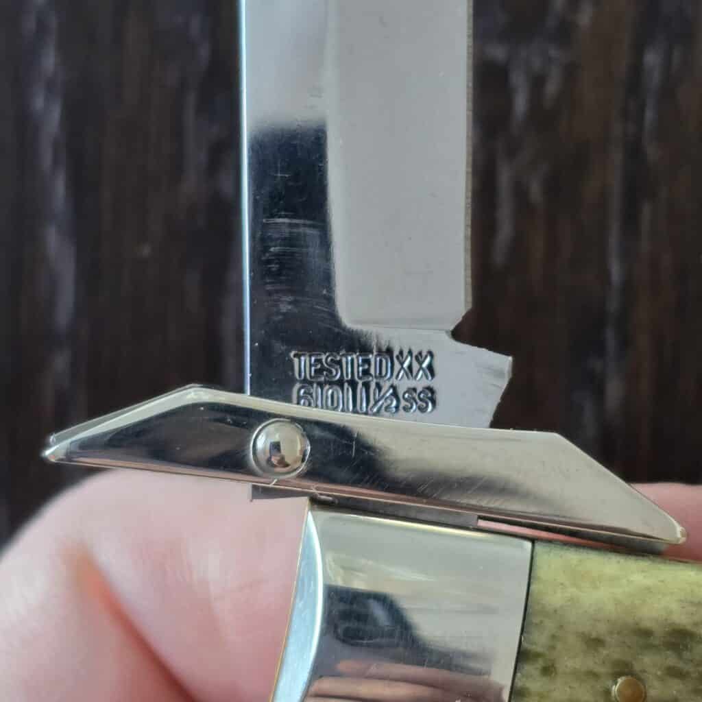 Case USA 1990 SS Cheetah XX 61011 1/2 Green Bone Classic Series By Bluegrass Cutlery 1 of 92 knife for sale