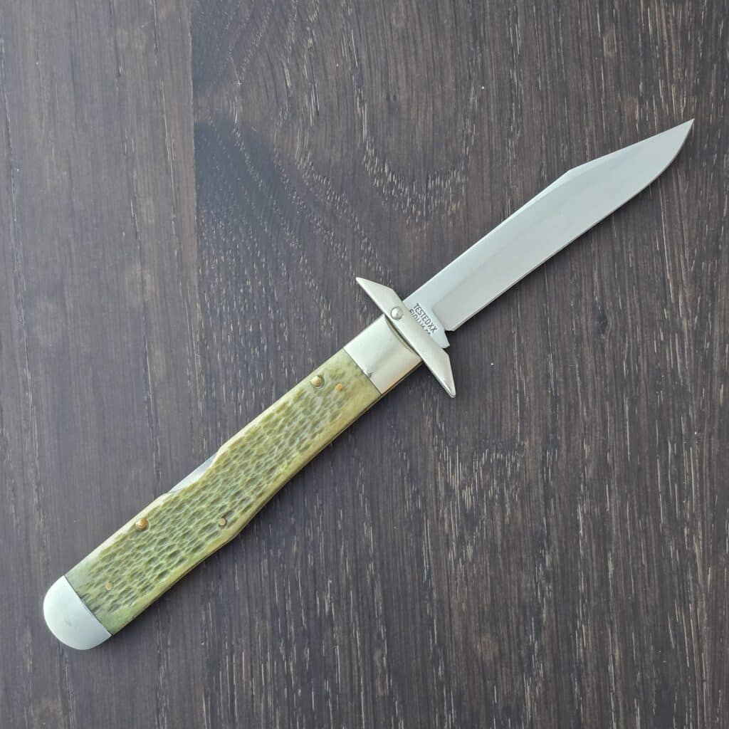 Case USA 1990 SS Cheetah XX 61011 1/2 Green Bone Classic Series By Bluegrass Cutlery 1 of 92 knife for sale