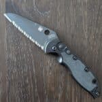 Spyderco USA Embassy Full Serrated C121BKS in CPM30V and Black aluminum handle with G-10 scale inlays knife for sale