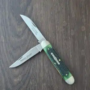 Great Eastern Cutlery #538210 Tractor Green Jigged Bone SN. 40 knife for sale