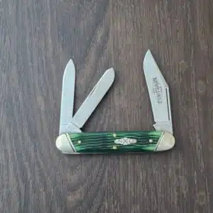 Great Eastern Cutlery #541308 W Tractor Green Jigged Bone knife for sale