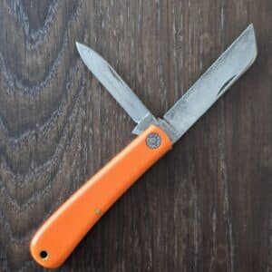 Great Eastern Cutlery #473216 Orange Delrin Farm and Field Tool (heavily used, no tube) knife for sale