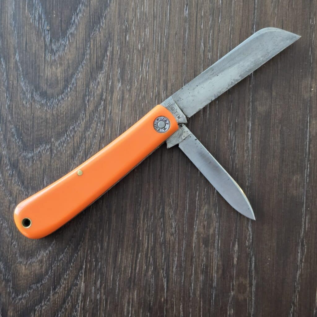 Great Eastern Cutlery #473216 Orange Delrin Farm and Field Tool (heavily used, no tube) – gallery image 3