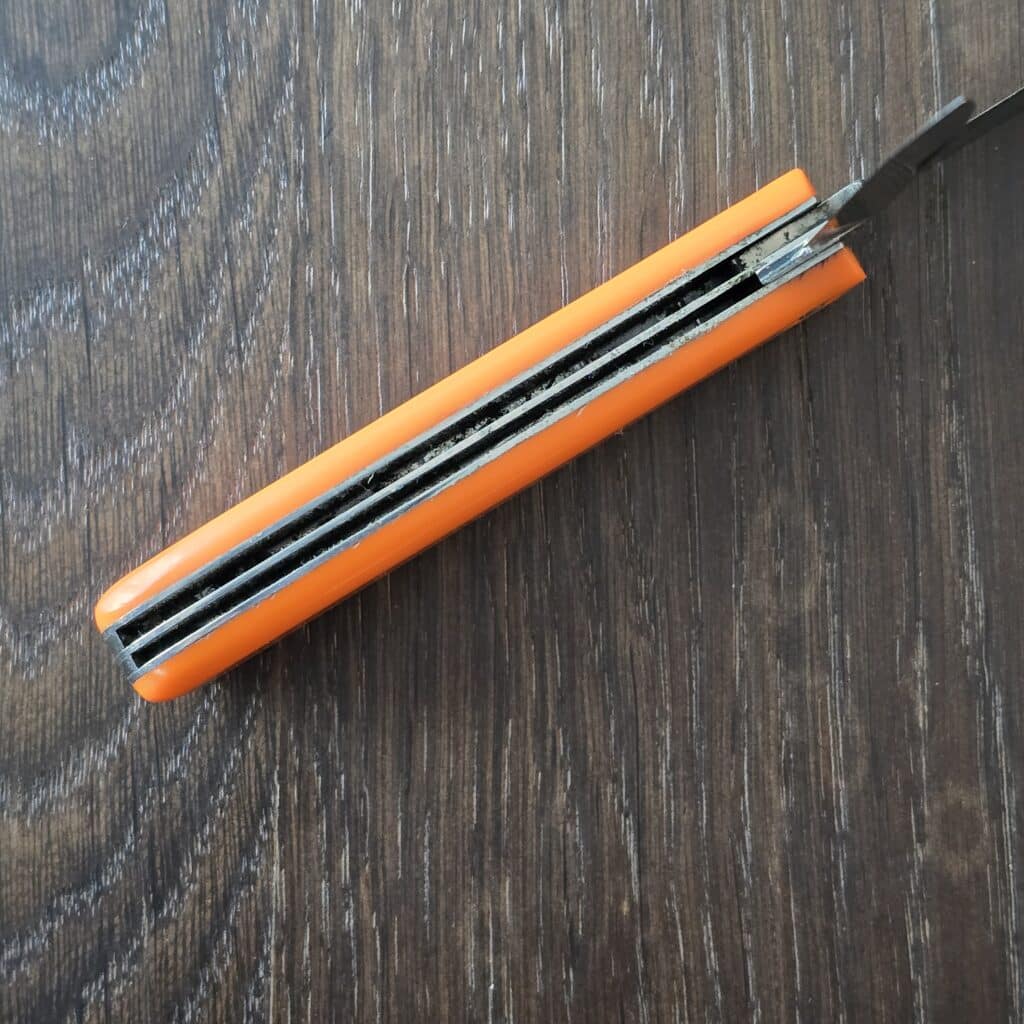 Great Eastern Cutlery #473216 Orange Delrin Farm and Field Tool (heavily used, no tube) – gallery image 4