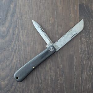 Great Eastern Cutlery #473216 Black Linen Micarta Farm and Field Tool (heavily used) knife for sale