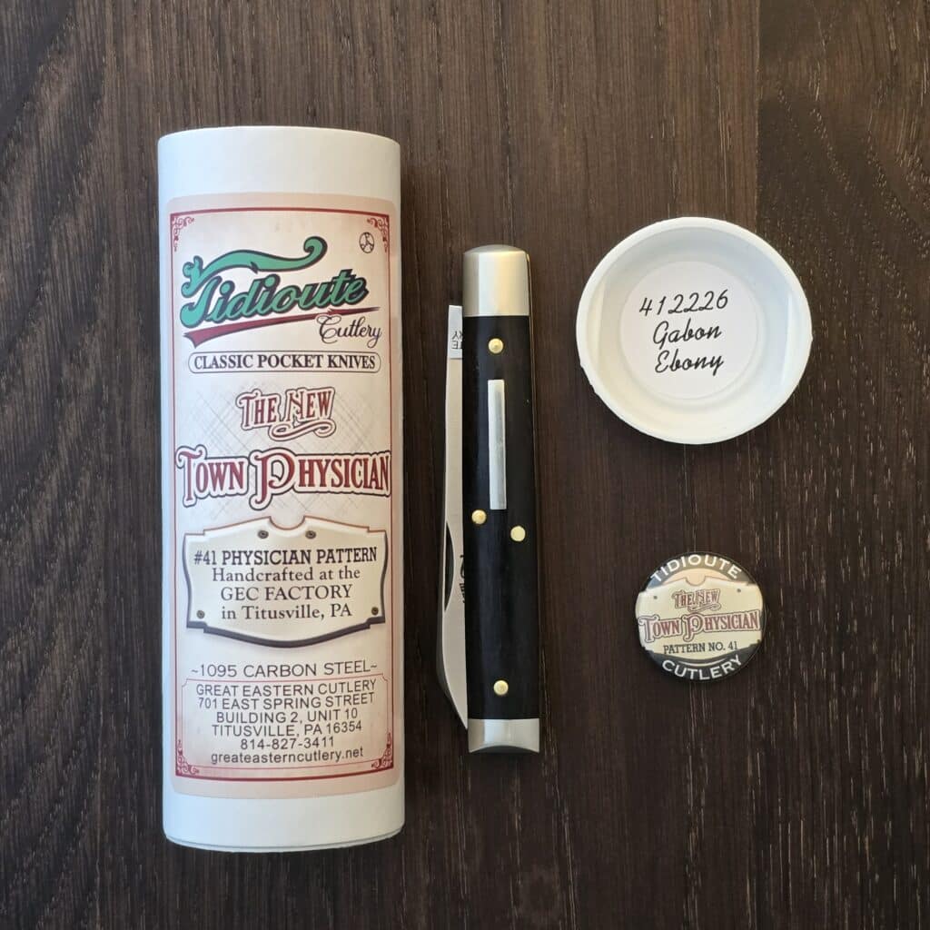 Great Eastern Cutlery #412226 Gabon Ebony " The New Town Physician" – gallery image 2