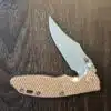 DLT Exclusive Hinderer XM 18 3.5" Magnacut Non Flipper Bowie Tri-Way Battle Bronze Cyote G10 + $300 in extras (copper scale, bronze scale, bronze hardware) knife for sale