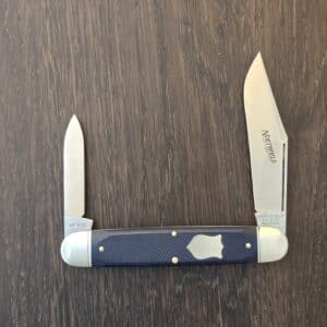 Great Eastern Cutlery #981226 Blue Sawcut Richlite "S" Store Model knife for sale