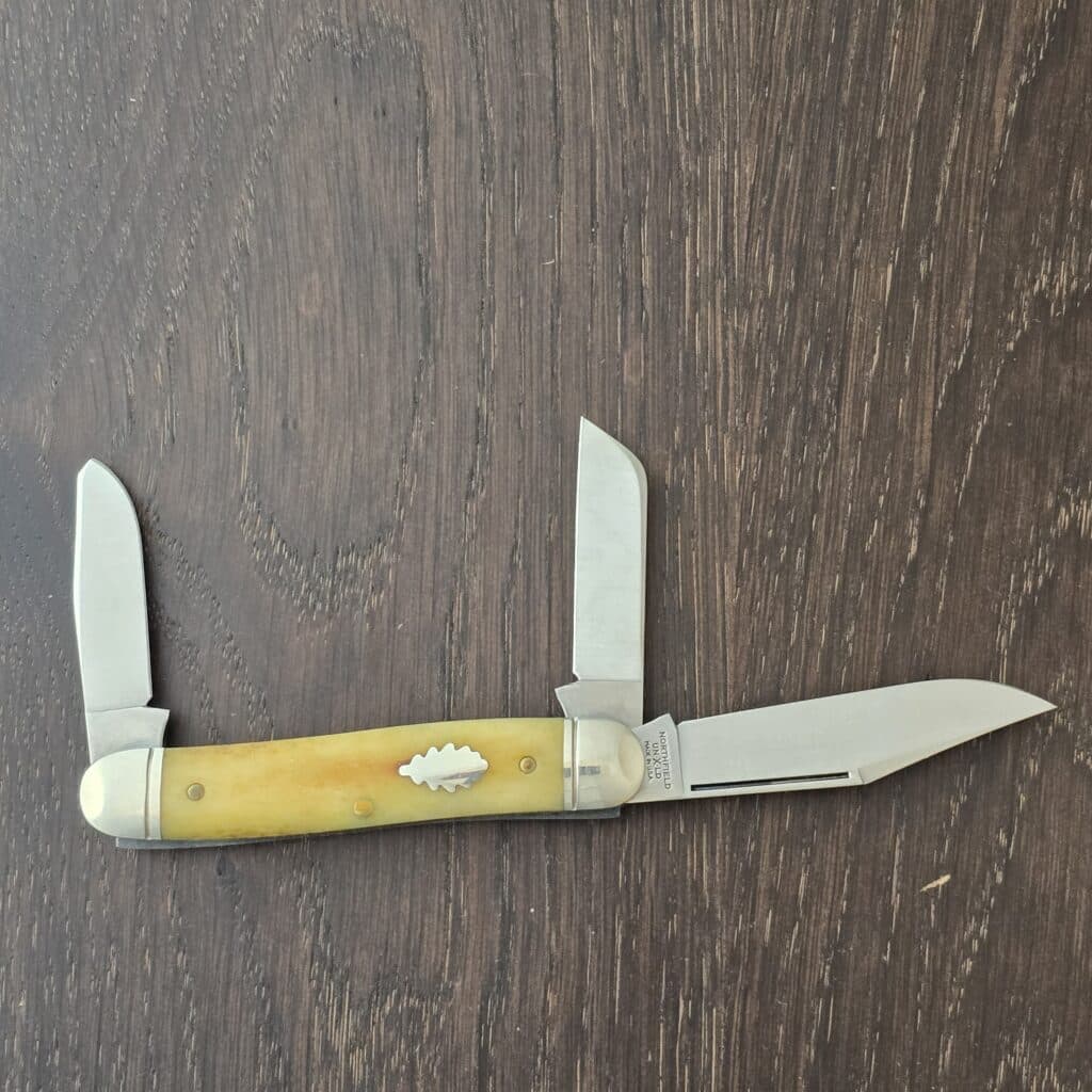 Great Eastern Cutlery #661317 Smooth Autumn Gold Bone knife for sale