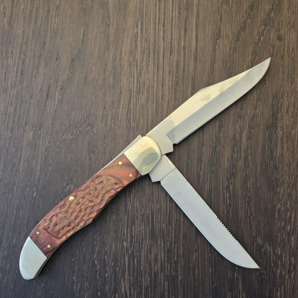 Case XX USA No 00189 Rosewood Standard Jig Folding Hunter 6265 SS W/ Sheath knife for sale