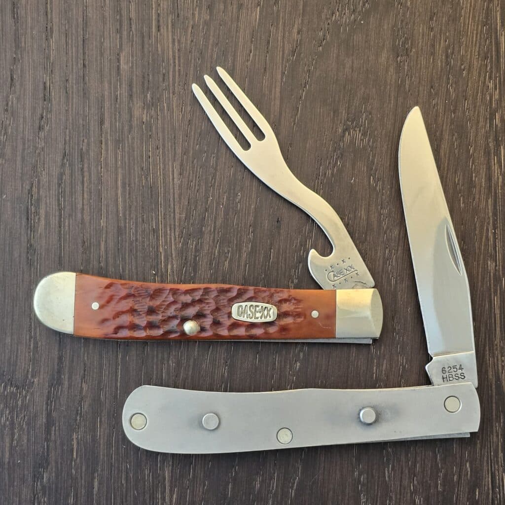 Case XX USA 6254 HBSS in Brown Jigged Bone Hobo Knife knife for sale