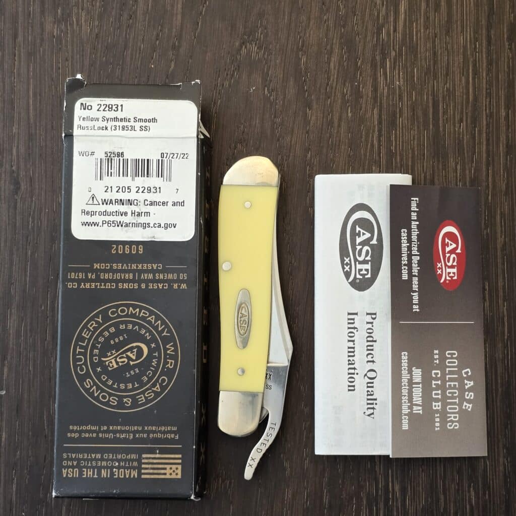 Case XX USA No 22931 Yellow Synthetic Smooth Russlock 31953L SS – gallery image 2