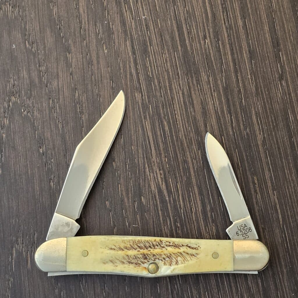 Case XX USA No 65320 Bone Stag Half Whittler 6.5206 SS knife for sale
