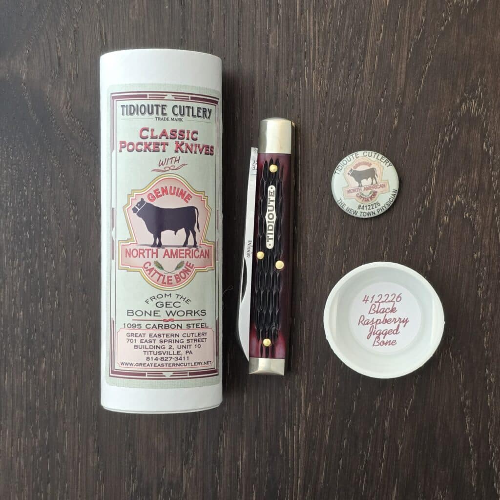 Great Eastern Cutlery #412226 Black Rasberry Jigged Bone knife for sale