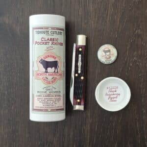 Great Eastern Cutlery #412226 Black Rasberry Jigged Bone knife for sale