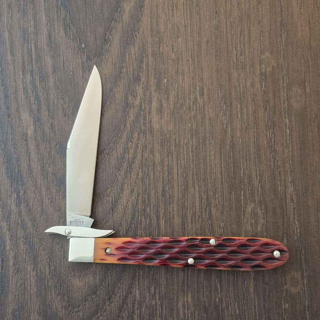 Tuna Valley Cutlery Mountain Cougar Fox Fire Jigged Bone w/154CM (1 of 10) – gallery image 4