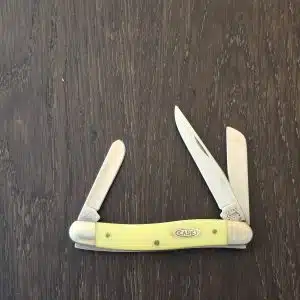 Case XX USA SS Yellow Synthetic Medium Stockman knife for sale