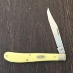 Case XX USA No 80031 Yellow Synthetic Smooth Slimline Trapper 31048 SS
