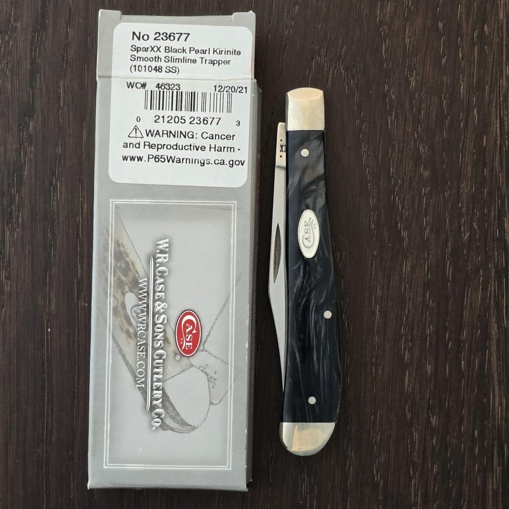 Case XX USA No. 23677 SparXX Black Pearl Kirinite Slimline Trapper 101048 SS – gallery image 2
