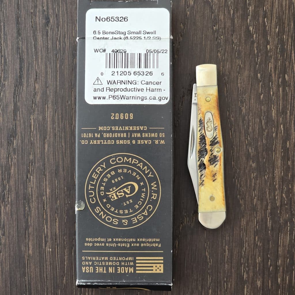 Case XX USA No. 65326 6.5 Bone Stag Small Swell Center Jack 6.5225 1/2 SS – gallery image 2