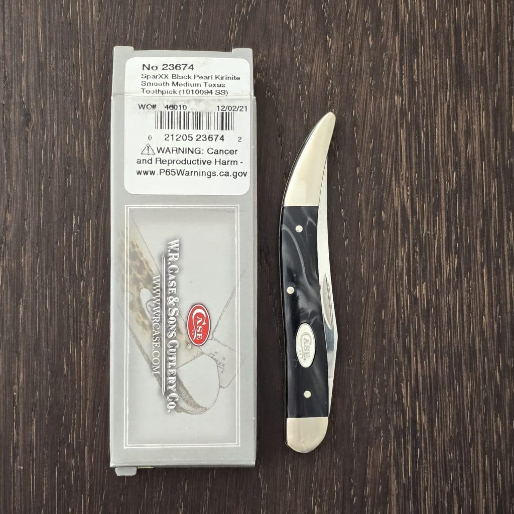 Case XX USA No. 23674 SparXX Black Pearl Kirinite Smooth Medium Texas Toothpick 1010094 SS – gallery image 2